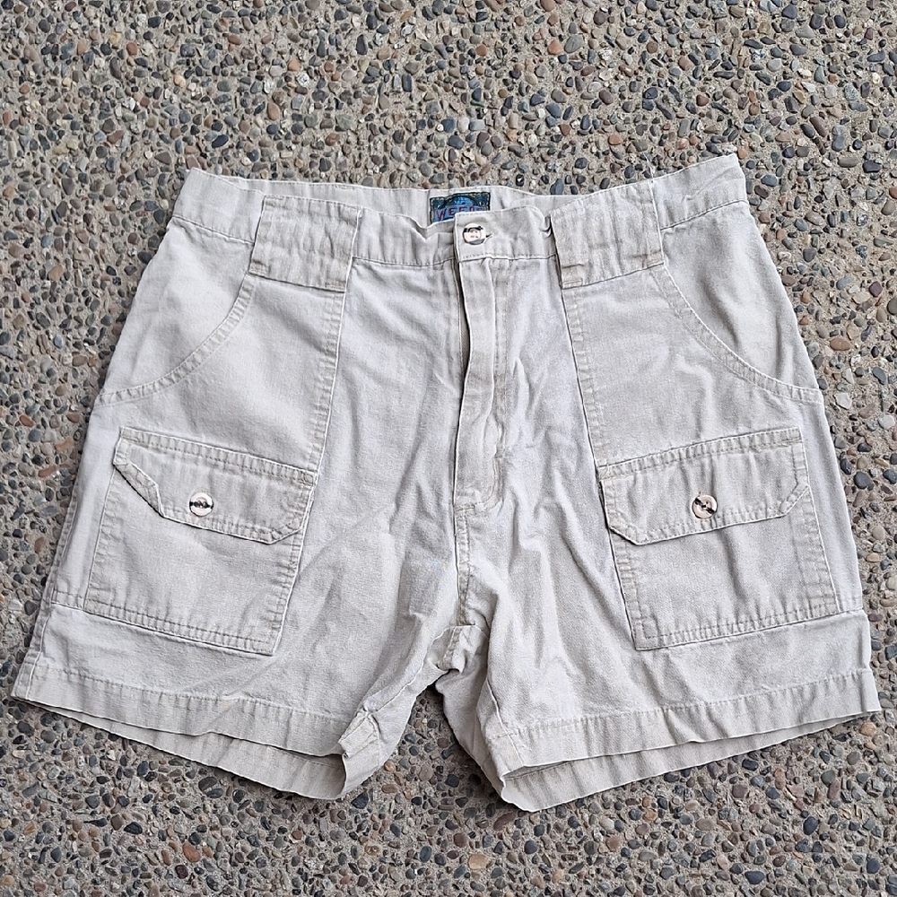 Vintage Weeds Cotton Safari Adventurer Cargo Shorts